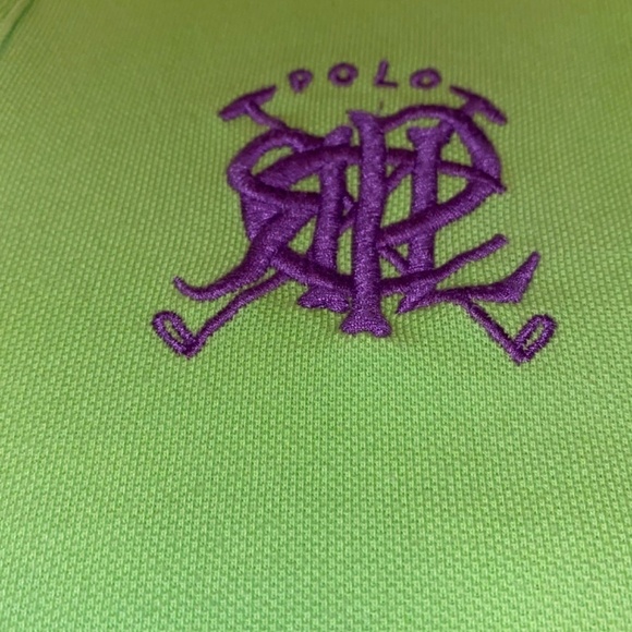 Mens medium lime green Polo Ralph Lauren pullover - Picture 5 of 5